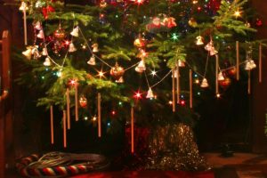 Christmas tree with chimes