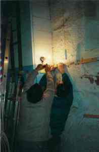 Fitting the panelling