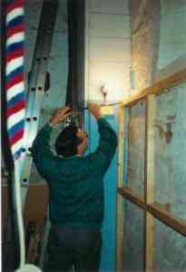 Fitting the panelling