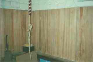 The finished panelling