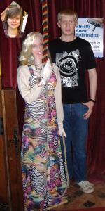 Tess Daly with James and Sarah